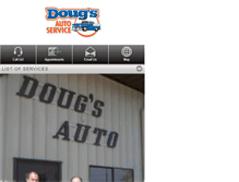 Tablet Screenshot of dougsautoinc.com